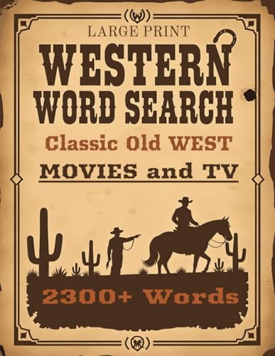 GAP STUDY - Western Word Search Movies and TV - TV Western - Old Western Gift - Classic Word Search - Large print Western Books for Seniors | 2300 ... Books (Training for the Brain - Fun & Memory) by GAP STUDY
