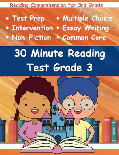 30 Minute Reading Test Grade 3: Reading Comprehension for 3rd Grade by Adam Free
