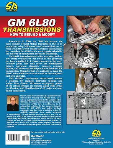 GM 6L80 Transmissions: How to Rebuild & Modify (Sa Design, SA523) by Steve Garrett