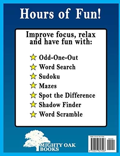 Fun and Relaxing Activities for Adults: Puzzles for People with Dementia [Large-Print] (Easy Activities) by Mighty Oak Books