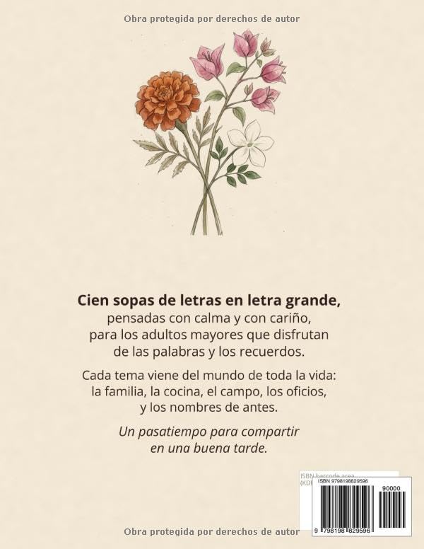 Sopa de Letras en Letra Grande: Volumen 1 — 100 Puzzles Relajantes para Adultos Mayores (Letra Grande Libros) (Spanish Edition) by Esperanza Ramírez
