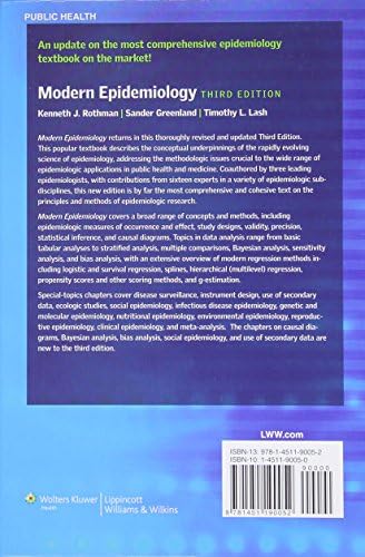 Modern Epidemiology by Kenneth J. Rothman