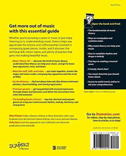 Music Theory For Dummies by Michael Pilhofer