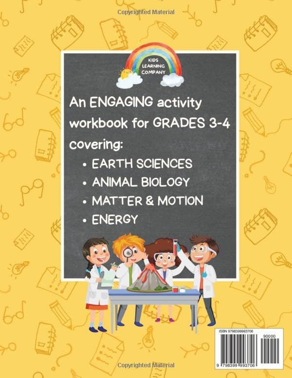 3rd-4th Grade Science Activities workbook, Ages 7-10 Vol 1: Earth Science for Kids, 4th grade science workbooks, physics books for kids 8-12 -matter, ... Summer Workbook Series: Pre-K to Grade 5) by DigiDiscover Press