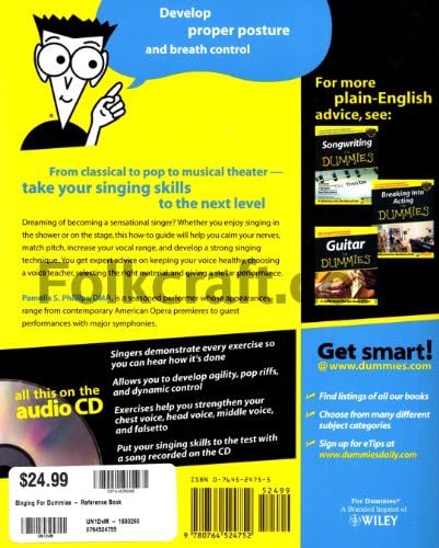 Singing for Dummies by Pamelia S. Phillips