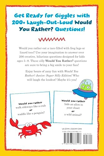 Would You Rather? Junior: Super Silly Edition!: Goofy Questions to Make You Giggle by Zeitgeist
