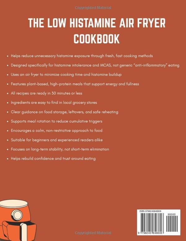 The Low Histamine Air Fryer Cookbook: Quick Anti-Inflammatory Plant-Based and High Protein Recipes to Manage MCAS and Histamine Intolerance – All Under 30 Minutes by Drew Dorsey