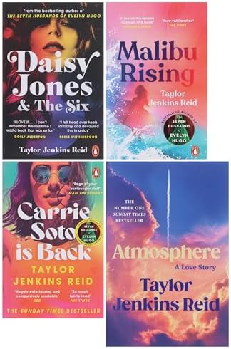 Taylor Jenkins Reid Novel 4 Books Collection Set (Atmosphere: A Love Story [Hardback], Carrie Soto is Back, Malibu Rising & Daisy Jones and The Six) by Taylor Jenkins Reid