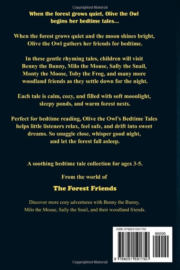 Olive the Owl's Bedtime Tales: A Cozy Forest Animal Picture Book of Gentle Rhyming Bedtime Tales – Perfect for Kids Ages 3-5 (The Forest Friends) by P.J. Willowby