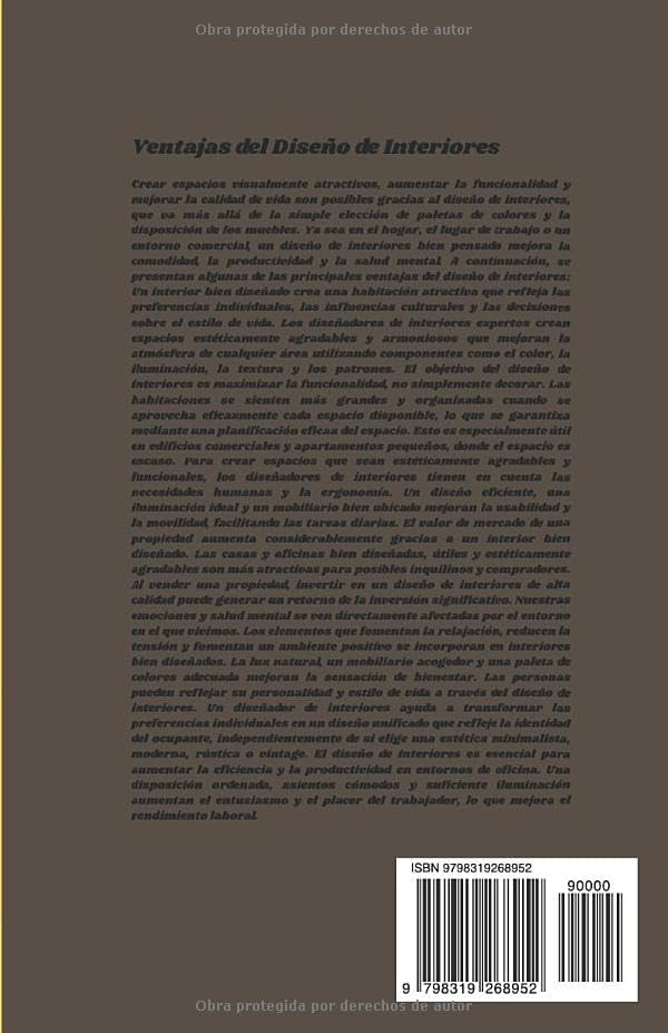 Diseño de interiores: Cómo decorar y renovar de principio a fin (Spanish Edition) by SEAMALL BREE