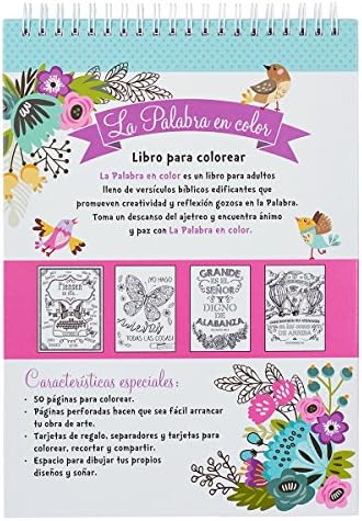 The Word In Color Bible Verse Coloring Book In Spanish (Spanish Edition) by Christian Art Gifts
