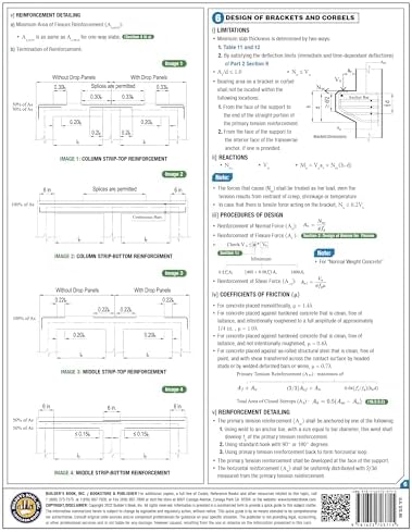 Design of Reinforced Concrete Structures Quick-Card Part 1/2 Based on ACI 318-19 (22) by Builder's Book Inc