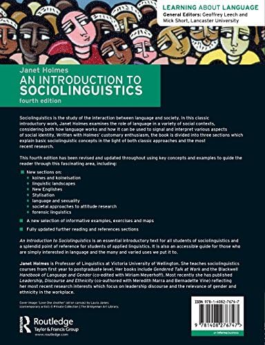 An Introduction to Sociolinguistics, 4th Edition by Janet Holmes