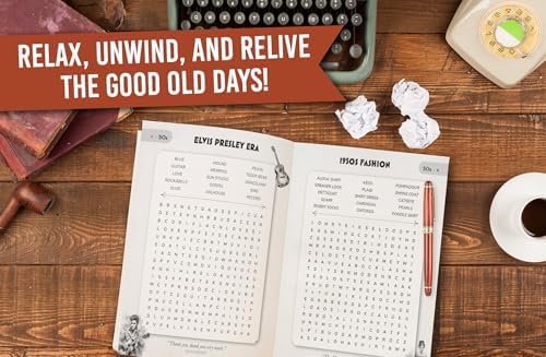 Nostalgic Word Search for Adults & Seniors: Large Print Word Puzzles for Sparking Memories and Staying Sharp (Word Find Books For Adults) by TG Edition