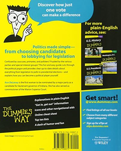 Politics for Dummies (For Dummies Series) by Ann Delaney