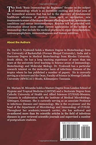 Basic immunology for beginners by Dr. David O. Nyakundi