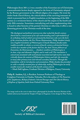 Philostorgius: Church History (Writings from the Greco-Roman World) by Philostorgius