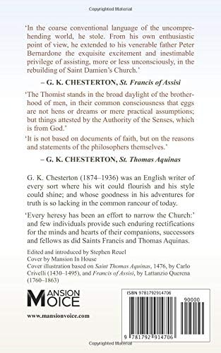 St. Francis of Assisi & St. Thomas Aquinas (Annotated) by G. K. Chesterton