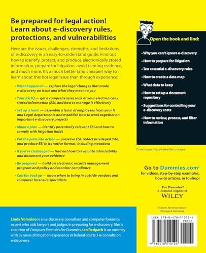 e-Discovery For Dummies by Carol Pollard