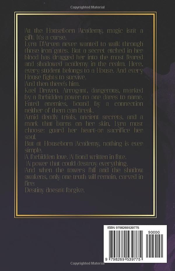 BOUND BY DARKNESS: An enemies-to-lovers dark romantasy set in the Academy of Houses by ROWENA ASHBANE