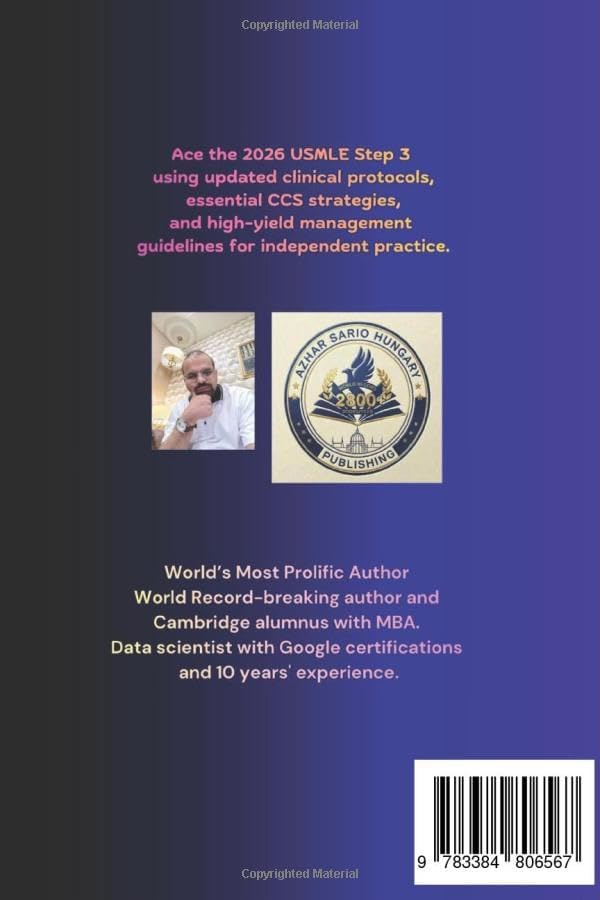 Complete USMLE Step 3: 2026 Exam Study Guide (USMLE 2026) by Azhar ul Haque Sario