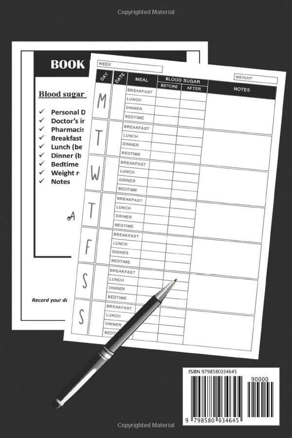 All My Diabetes Shit: Weekly Blood Sugar Diary, Men, Women, Daily readings for 1 year, glucose recording book, blood sugar logbook, diabetic log books ... sugar and pressure journal, diabetic logbook by Happy Health Logbooks
