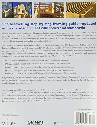 Complete Book of Framing: An Illustrated Guide for Residential Construction (RSMeans) by Scot Simpson