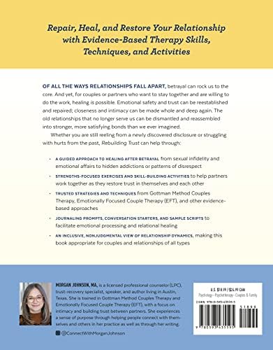 Rebuilding Trust: Guided Therapy Techniques and Activities to Restore Love, Trust, and Intimacy in Your Relationship by Morgan Johnson MA LPC