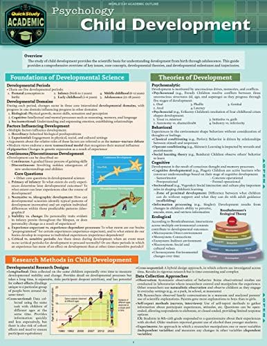 Psychology - Child Development: a QuickStudy Laminated Reference Guide by Jennifer Jipson PhD