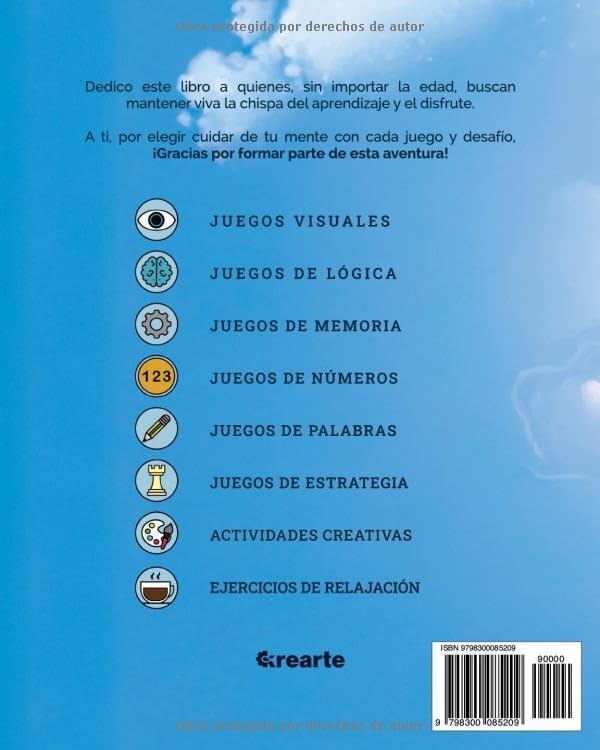 Pasatiempos para Personas Mayores: Estimulación Cognitiva para Adultos: Cuaderno de Juegos y Actividades para Relajación y Entrenamiento Mental (Spanish Edition) by Sr Matías Núñez