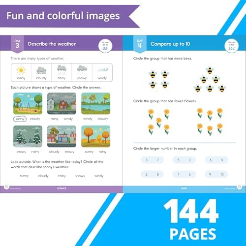 IXL Ultimate Summer Kindergarten to 1st Grade Workbook, Math, Reading Comprehension, Language Arts, Geography, Science, Social Studies, and Writing Practice for Kids (IXL Ultimate Summer Workbooks) by IXL Learning