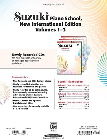 Suzuki Piano School, New International Edition, Vol. 1 by Alfred Music