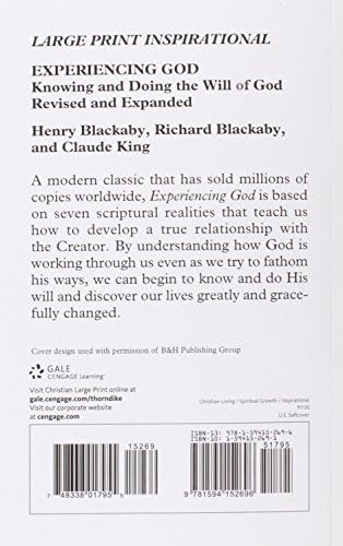 Experiencing God Revised and Expanded: Knowing and Doing the Will of God (Christian Large Print Originals) by R. Blackaby H. Blackaby