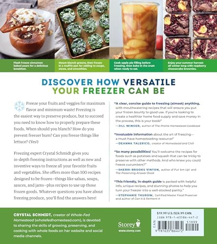 Freeze Fresh: The Ultimate Guide to Preserving 55 Fruits and Vegetables for Maximum Flavor and Versatility by Crystal Schmidt