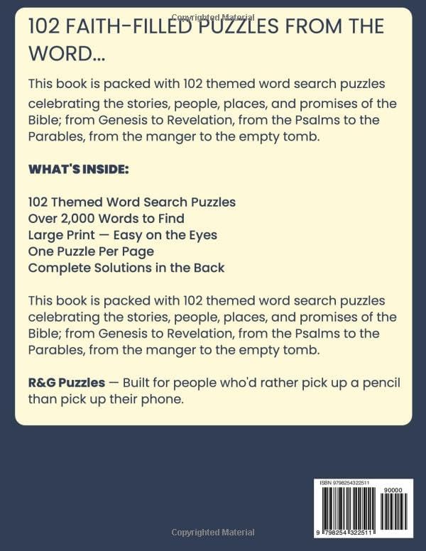 Bible Word Search Large Print: 102 Themed Puzzles for Adults and Seniors | Inspiring Faith Based Word Find with Old Testament, New Testament, Psalms, ... More | Over 2,000 Words | Solutions Included by Sandra Sims