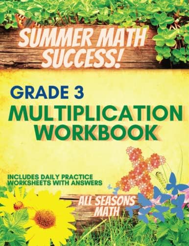 Summer Math Success: 3rd Grade Multiplication Workbook: Summer Multiplication Practice 2-10 with Answers by All Seasons Math