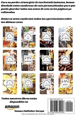 Degustación de Puros: cuaderna de cata de Puros, un libro y diario para registrar las catas para los amantes de Cigarro. Guarde todas sus notas en las ... regalo original y precioso (Spanish Edition) by Souma Publisher Europe