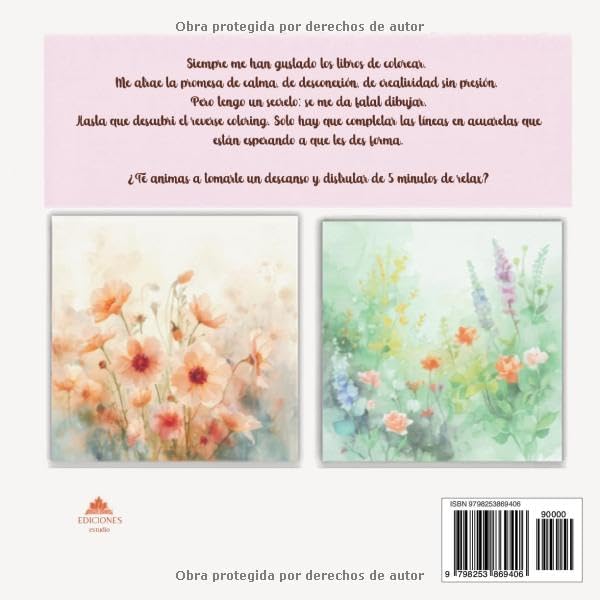 Jardines de serenidad: Reverse coloring para la menopausia | 30 acuarelas para dibujar, relajarte y conectar contigo (Spanish Edition) by Ediciones Otoño