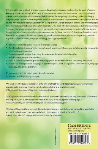 Introducing Phonetic Science (Cambridge Introductions to Language and Linguistics) by Michael Ashby