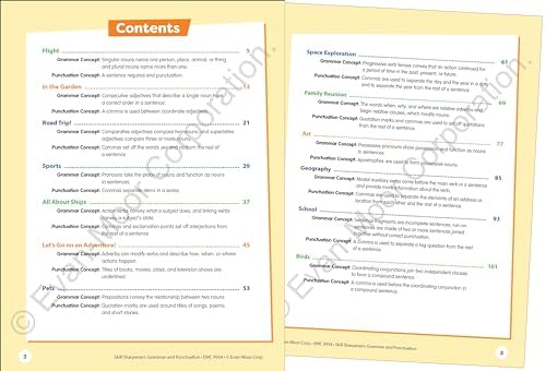 Evan-Moor Skill Sharpeners Grammar and Punctuation Workbook, Grade 4, Nouns, Verbs, Sentence Structure, Subject, Predicate, Language Handbook, Real-World Practice, Fun Activities, Homeschool, Practice by Evan-Moor Educational Publishers