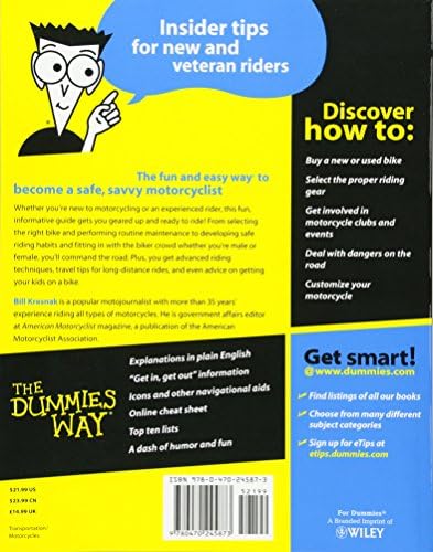Motorcycling For Dummies (For Dummies Series) by Bill Kresnak
