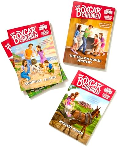 The Boxcar Children Mysteries Boxed Set 1-4: The Boxcar Children; Surprise Island; The Yellow House; Mystery Ranch by Gertrude Chandler Warner