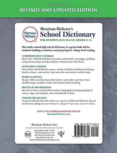 Merriam-Webster's School Dictionary by Merriam-Webster