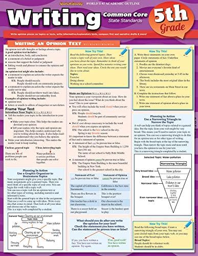 Writing Common Core 5Th Grade by Inc. BarCharts