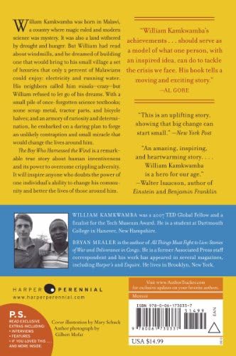 The Boy Who Harnessed the Wind: An Inspiring Story of Innovation, Perseverance, and Bringing Electricity to a Village (P.S.) by William Kamkwamba