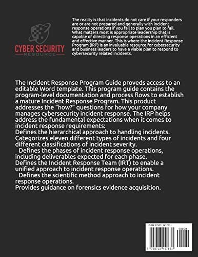 Incident Response Program Guide: Creating Standardized Incident Management Workflows (Information Security Program Series) by Cyber Security Resource