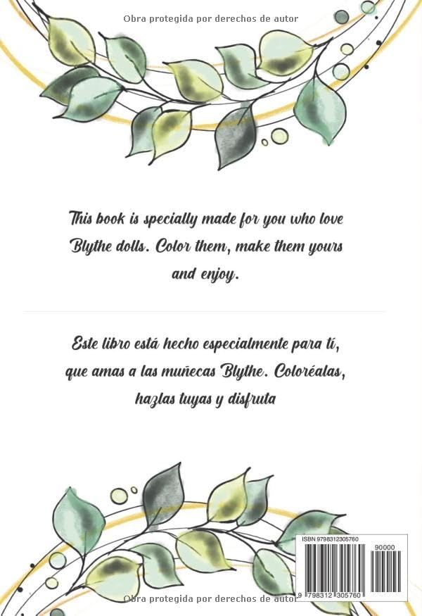 Blythe Dolls: Coloring Book 2 (Spanish Edition) by Pilar Galán