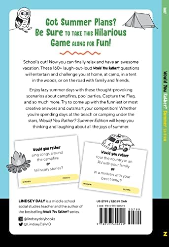 Would You Rather? Summer Edition: Laugh-Out-Loud Game for Camping, Road Trips, and Vacation Travel by Lindsey Daly