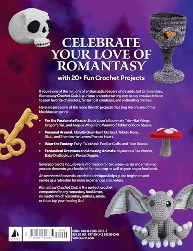 Romantasy Crochet Club: 20 Epic Projects for Your Reading Journeys by Amanda Sennett