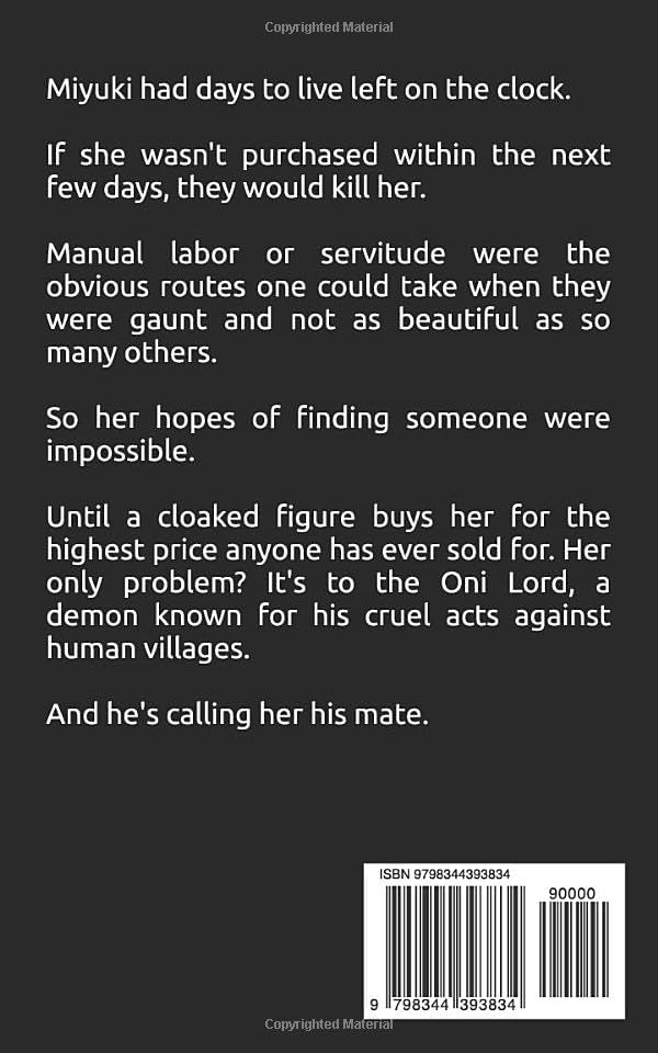 Purchased by the Oni Lord: A Monster Fantasy Romance by A.M. Matsuda